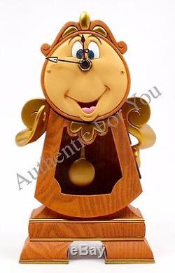 IN HAND NEW Disney Parks Beauty & Beast COGSWORTH CLOCK and LUMIERE Figurines