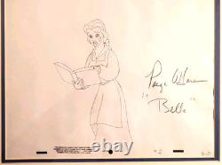 JSA Disney Signed Paige O'Hara Voice Beauty Beast drawing New Frame JSA Disney Signed Paige O'Hara Voice Beauty Beast drawing New Frame