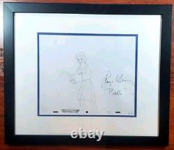 JSA Disney Signed Paige O'Hara Voice Beauty Beast drawing New Frame