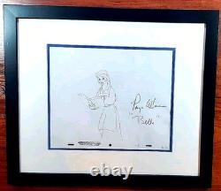 JSA Disney Signed Paige O'Hara Voice Beauty Beast drawing New Frame
