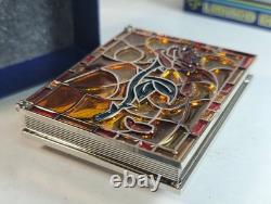 JUMBO LE Disney Pin Stained Glass Storybook Beauty & Beast Belle Ballroom Dance