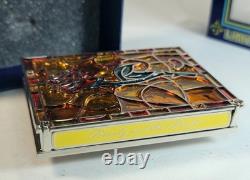 JUMBO LE Disney Pin Stained Glass Storybook Beauty & Beast Belle Ballroom Dance