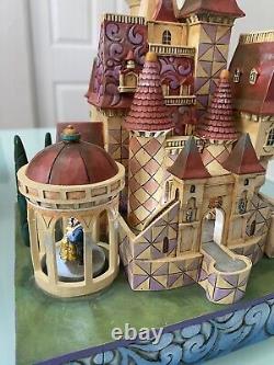 Jim Shore Belle and Beast Enchanted Castle LED Lights, Movement & Music New