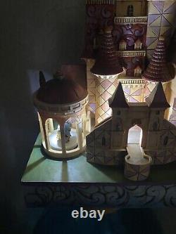 Jim Shore Belle and Beast Enchanted Castle LED Lights, Movement & Music New