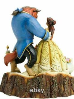 Jim Shore Disney BEAUTY AND THE BEAST CARVED BY HEART Figurine 4031487