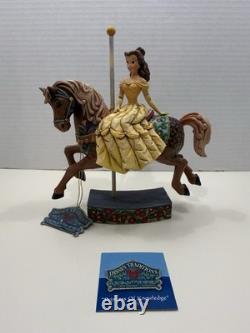 Jim Shore Disney Belle Carousel Horse Princess Of Knowledge Beauty & The Beast