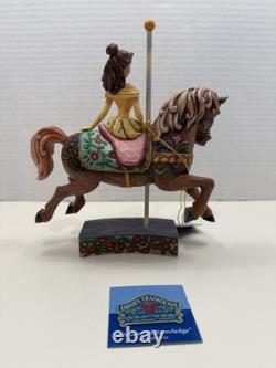 Jim Shore Disney Belle Carousel Horse Princess Of Knowledge Beauty & The Beast