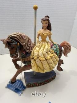 Jim Shore Disney Belle Carousel Horse Princess Of Knowledge Beauty & The Beast