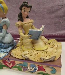 Jim Shore Disney Cinderella and Belle Bookends Beauty and the Beast RETIRED