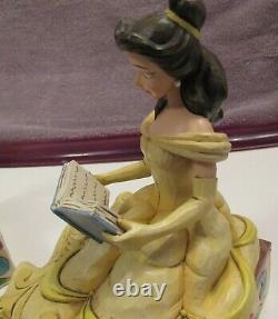 Jim Shore Disney Cinderella and Belle Bookends Beauty and the Beast RETIRED