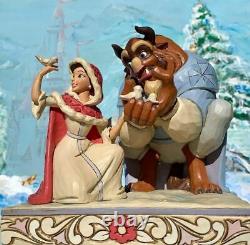 Jim Shore Disney Something There Beauty the Beast Winter White Woodland 4062247