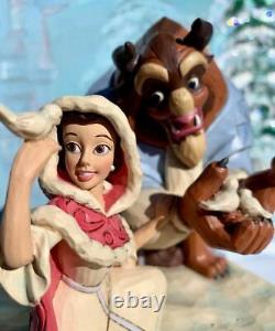 Jim Shore Disney Something There Beauty the Beast Winter White Woodland 4062247