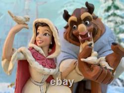 Jim Shore Disney Something There Beauty the Beast Winter White Woodland 4062247