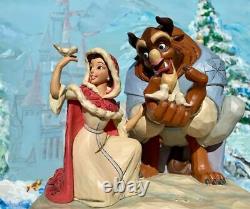 Jim Shore Disney Something There Beauty the Beast Winter White Woodland 4062247