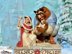 Jim Shore Disney Something There Beauty the Beast Winter White Woodland 4062247