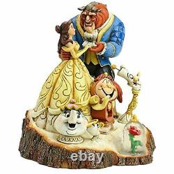 Jim Shore Disney Traditions Beauty and the Beast Carved by Heart Figurine, 7.75