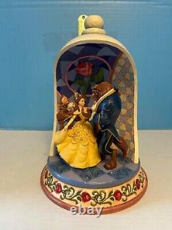 Jim Shore Disney Traditions Beauty and the Beast Rose Dome Figurine 6008995