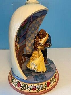 Jim Shore Disney Traditions Beauty and the Beast Rose Dome Figurine 6008995