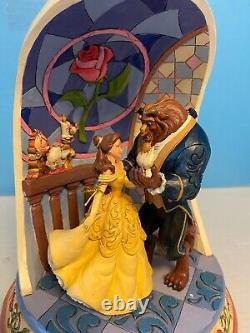 Jim Shore Disney Traditions Beauty and the Beast Rose Dome Figurine 6008995