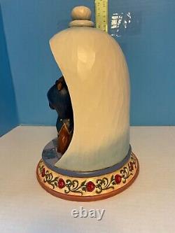 Jim Shore Disney Traditions Beauty and the Beast Rose Dome Figurine 6008995