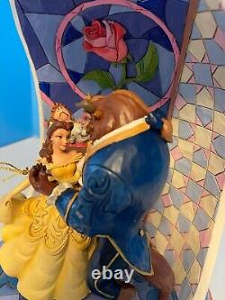 Jim Shore Disney Traditions Beauty and the Beast Rose Dome Figurine 6008995