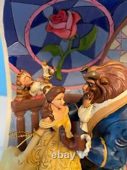 Jim Shore Disney Traditions Beauty and the Beast Rose Dome Figurine 6008995