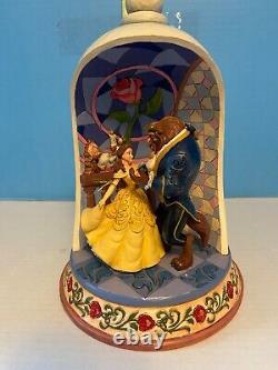 Jim Shore Disney Traditions Beauty and the Beast Rose Dome Figurine 6008995