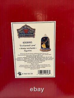 Jim Shore Disney Traditions Beauty and the Beast Rose Dome Figurine 6008995