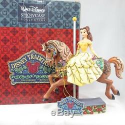 Jim Shore Princess of Knowledge Belle Carousel Disney Beauty and the Beast Horse