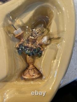 Jim Shore Walt Disney Traditions Holiday Ornament Set Beauty And The Beast