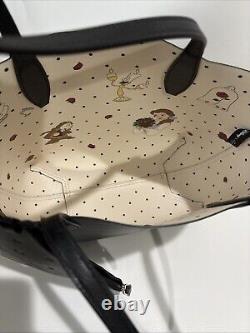 Kate Spade X Disney Beauty And The Beast Small Leather Reversible Tote Handbag