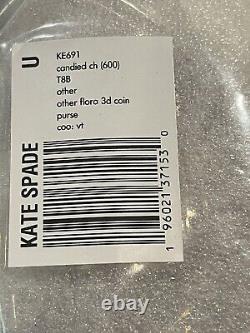 Kate Spade x Disney Beauty and The Beast Red Rose Coin Purse KE691 NEW