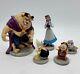 Kato Kogei Disney Garden Figurines Beauty And The Beast Lot of 5 Belle Chip