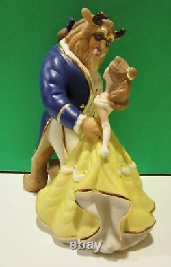 LENOX BEAUTY DANCES WITH BEAST sculpture Belle Disney Cake Topper NEW in BOX COA