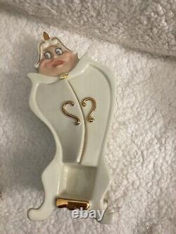 LENOX DISNEY BEAUTY AND THE BEAST ARMOIRE WARDROBE RARE WithBELLE PIN DAMAGED