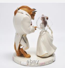 LENOX DISNEY FREE SHIP Belle's Wedding Cake Topper Figurine Beauty And Beast NEW