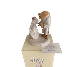 LENOX DISNEY FREE SHIP Belle's Wedding Cake Topper Figurine Beauty And Beast NEW