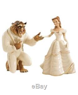 LENOX Disney Beauty and The Beast Belle My Heart My Hand is Yours Set of 2 NIB