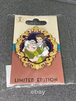 LE DEC Beauty and the Beast Belle Maurice Fathers Day Disney Employee Center Pin