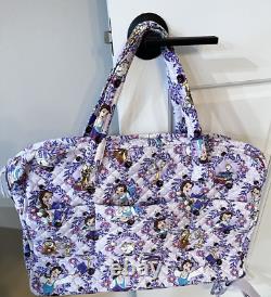 LE Vera Bradley Disney Belle Beauty & Beast Weekender Travel Foral Duffel NEW