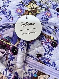 LE Vera Bradley Disney Belle Beauty & Beast Weekender Travel Foral Duffel NEW