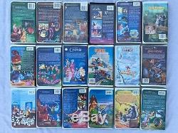 LOT 17 Disney Black Diamond/Masterpiece VHS Lion King Aladdin Beauty Beast Bambi