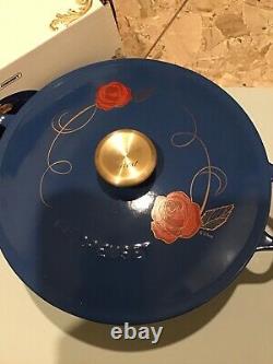 Le Creuset Beauty And The Beast Disney Cast Iron Soup Pot New In Box