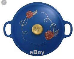 Le creuset Disney Beauty and The Beast Soup Pot Limited Edition RARE