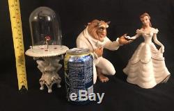 Lenox Beauty and the Beast with Enchanted Rose Belle Disney Showcase Figurine Lot