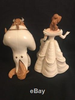 Lenox Beauty and the Beast with Enchanted Rose Belle Disney Showcase Figurine Lot