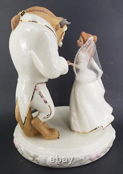 Lenox Belle's Wedding Dream Beauty and the Beast Wedding Cake Topper Disney Mint