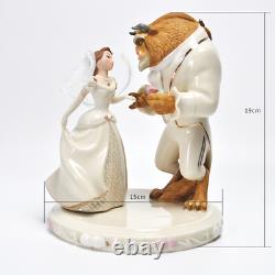 Lenox Belle's Wedding Dreams Cake Topper Figurine Beauty & Beast New