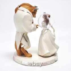 Lenox Belle's Wedding Dreams Cake Topper Figurine Beauty & Beast New