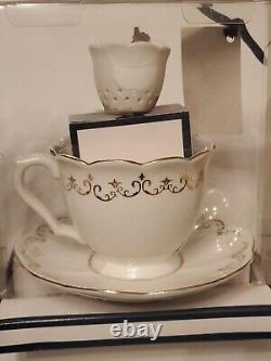 Lenox Disney Beauty And The Beast Time For Tea Mrs. Potts Teacup, Saucer Infuser